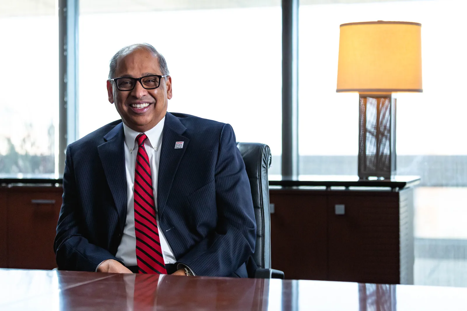 Environmental executive portrait in a modern office